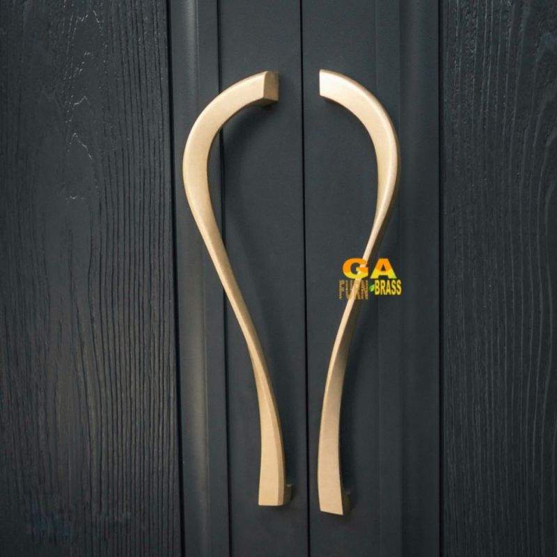 Handle Pintu Rumah Custom Motif Butterfly Kuningan Solid/Gagang Pintu Rumah Kuningan/Handle Pintu