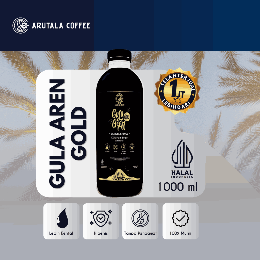 

Arutala Gula Aren Gold 1000 ML Legit Barista Choice