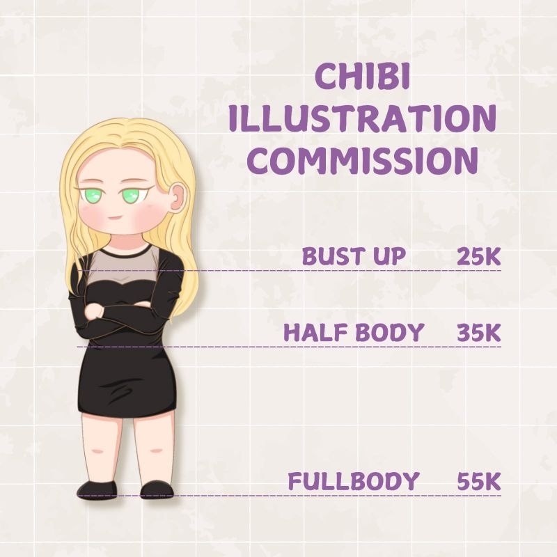 Commission Chibi Illustration / Jasa Gambar Chibi Ilustrasi