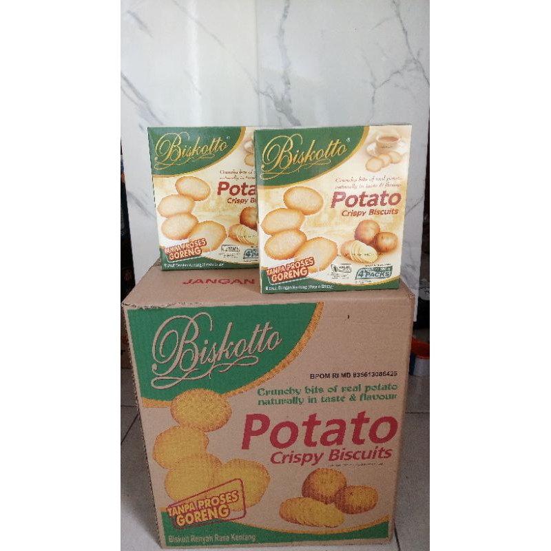 

patato crispy biskuit (4 pack) pengambilan banyak bisa chat lewat shope