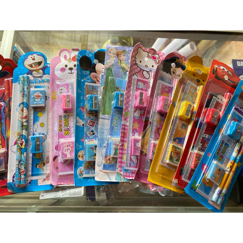 

READY SIAP KIRIM Set Pensil Anak 5 in 1 Karakter