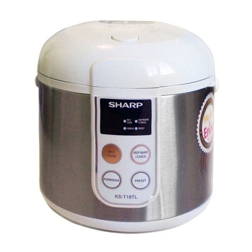 Rice Cooker Sharp KS-T18TL-ST Kapasitas 1.8 Liter Stainless Grey