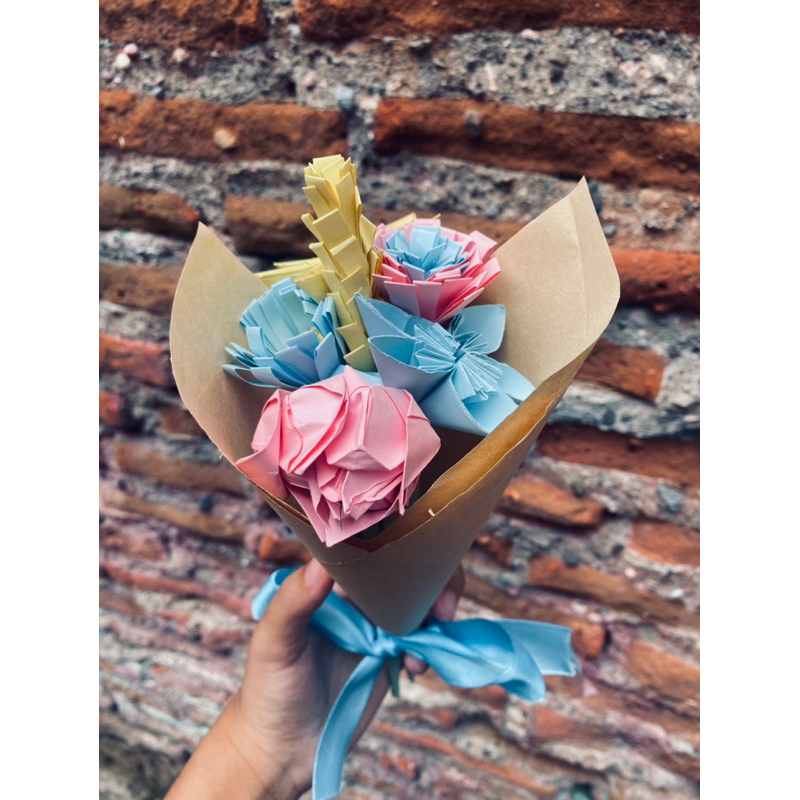 buket bunga origami kertas