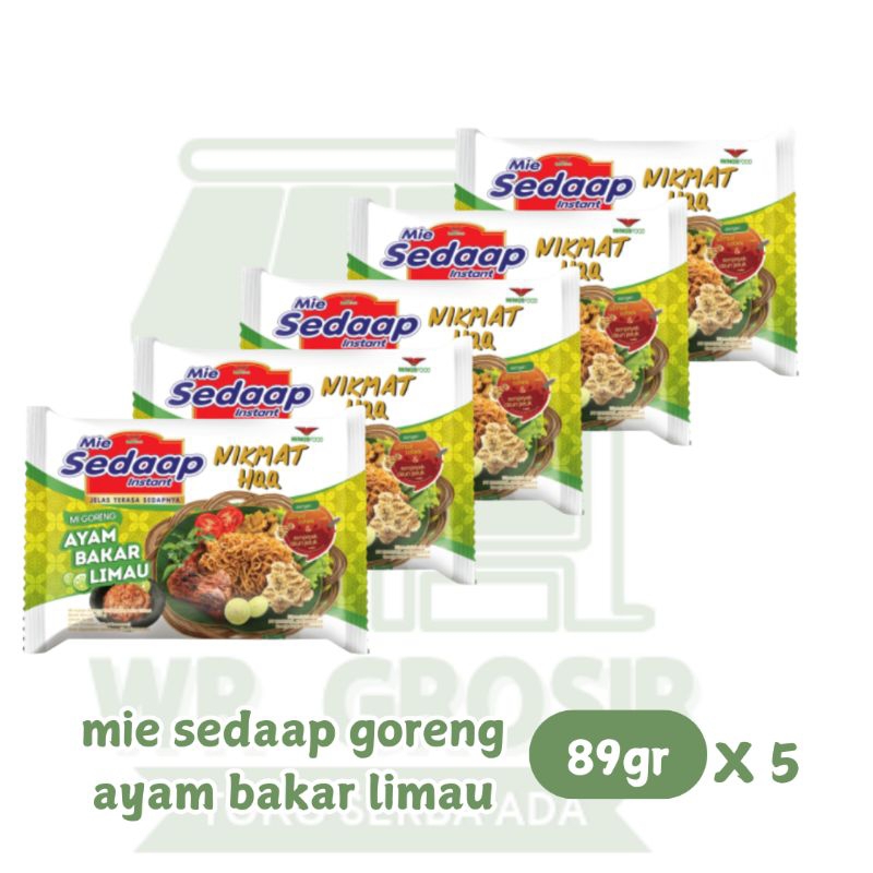 

Mie Sedaap Nikmat Hano Ayam Bakar Limau 89gr x 5