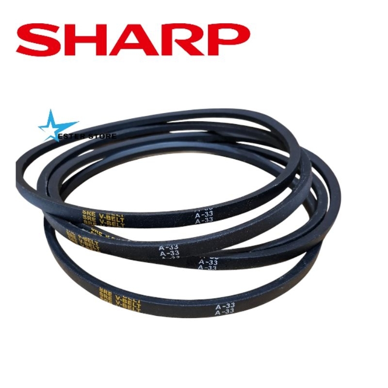 Vanbelt Sharp  v belt Fanbelt mesin cuci Sharp 2 tabung A-33