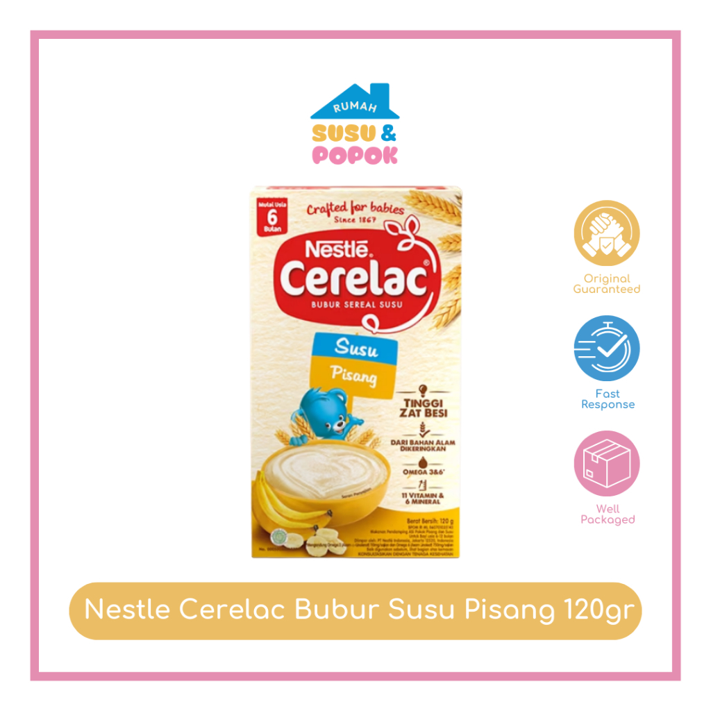 Nestle Cerelac Bubur Susu Pisang 120gr