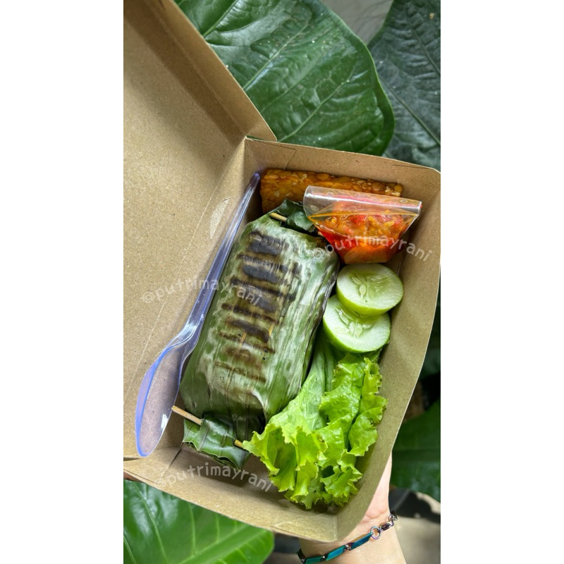 

Paket Nasi Bakar (Minimal Order 20 pax)/acara arisan/acara keluarga/nasi bakar rica ayam suwir/nasi bakar rica tongkol