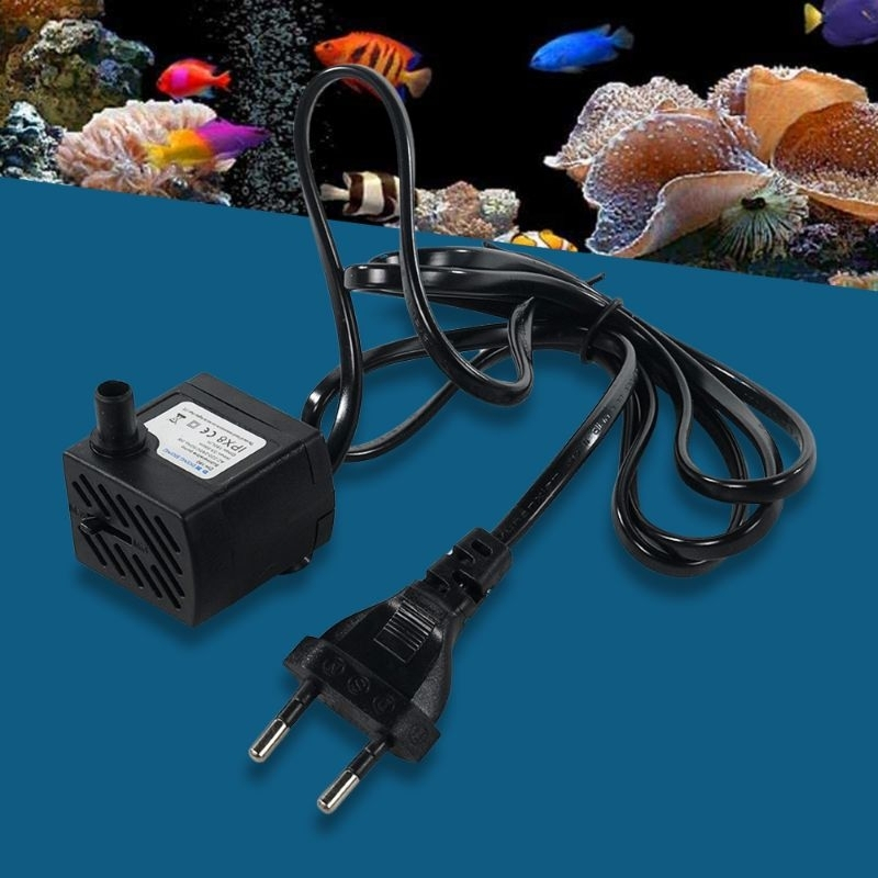 Pompa Air Mini Aquarium AC 220V Water Cooling Pump Submersible