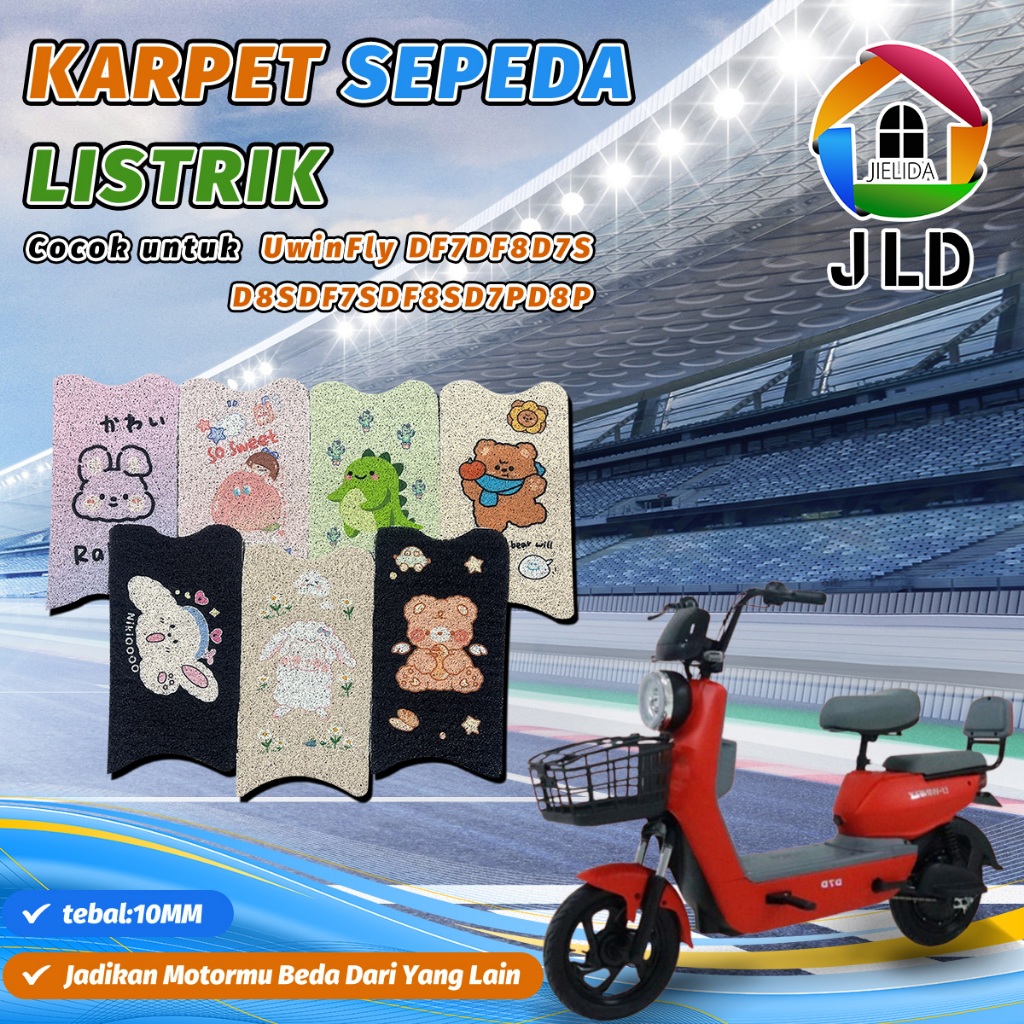 [Ada] Karpet Pvc Mie Bihun Custom Sepeda Listrik Uwinfly Uwinfly Df7/Df8/D7S/D8S/Df7S/Df8S/D7P/D8P