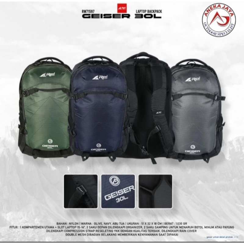 TAS RANSEL REI GEISER 30L