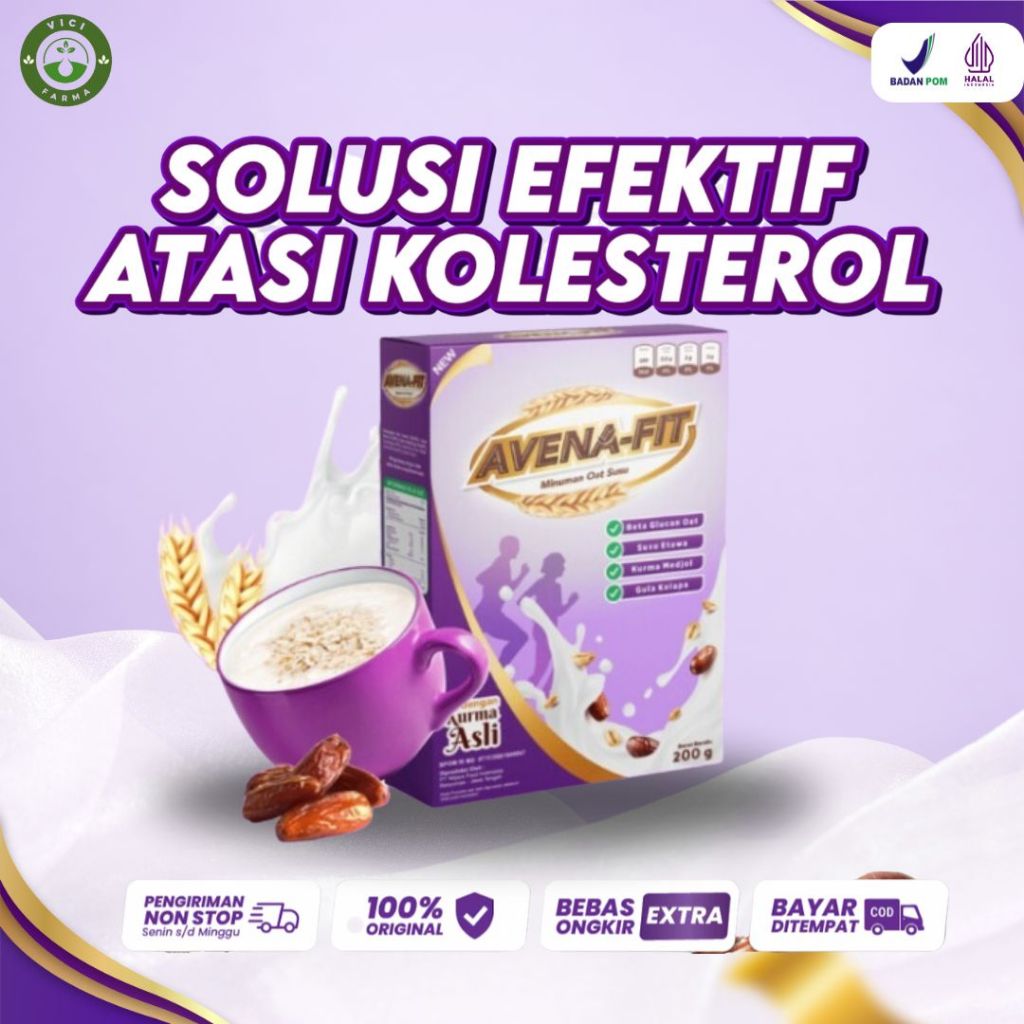

Avenafit - Sereal Sehat Turunkan Kolesterol & Jaga Jantung Secara Alami | 100% Original