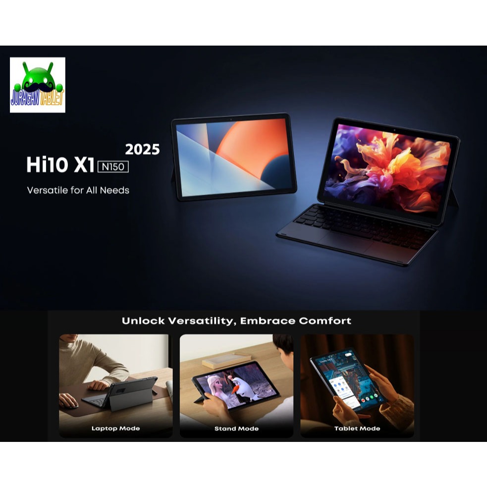 CHUWI Hi10 X1 2025 TabletPC 10.1" IPS Intel Gen13 Twinlake N150 8/256GB SSD WiFi6 Windows 11