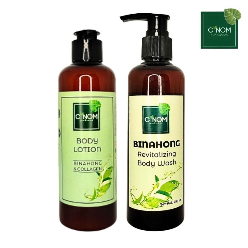 C NOM Binahong Body Lotion + Bodywash Revitalizing & Collagen 250ml dan 500ml eksim gatal-gatal menu
