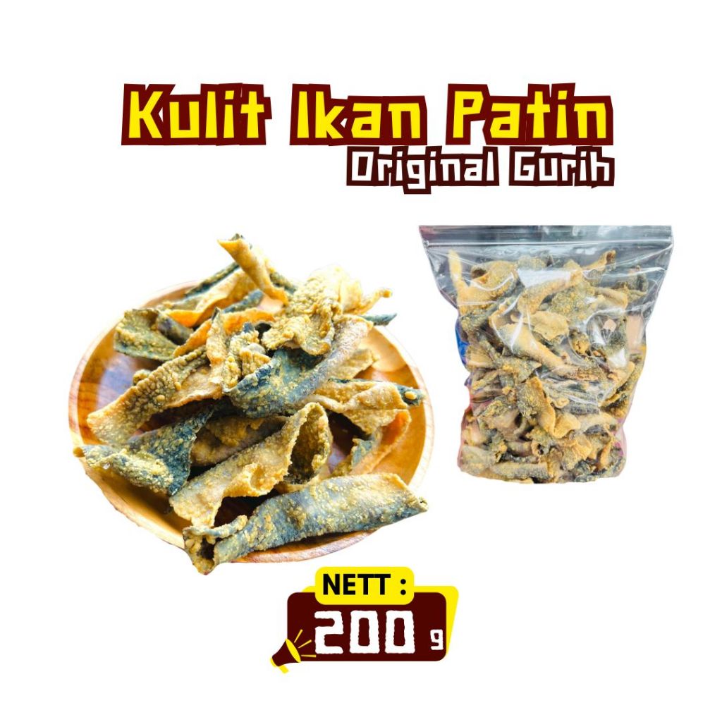 

KERIPIK KULIT IKAN PATIN PREMIUM 100GR | SNACK KERING