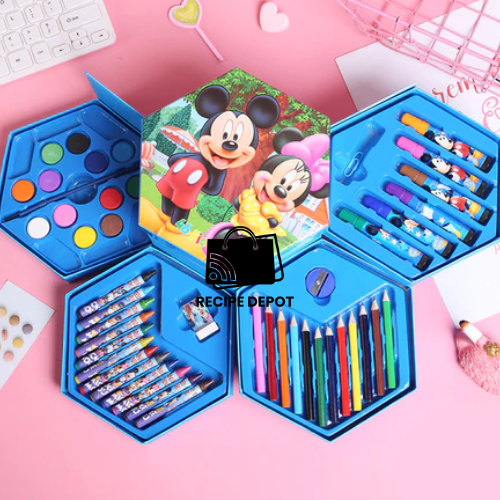 

Krayon Crayon Pencil Pensil Pulas Pewarna Gambar Lukisan Set 46 Pcs Stationery Alat Sekolah Hadiah Anak