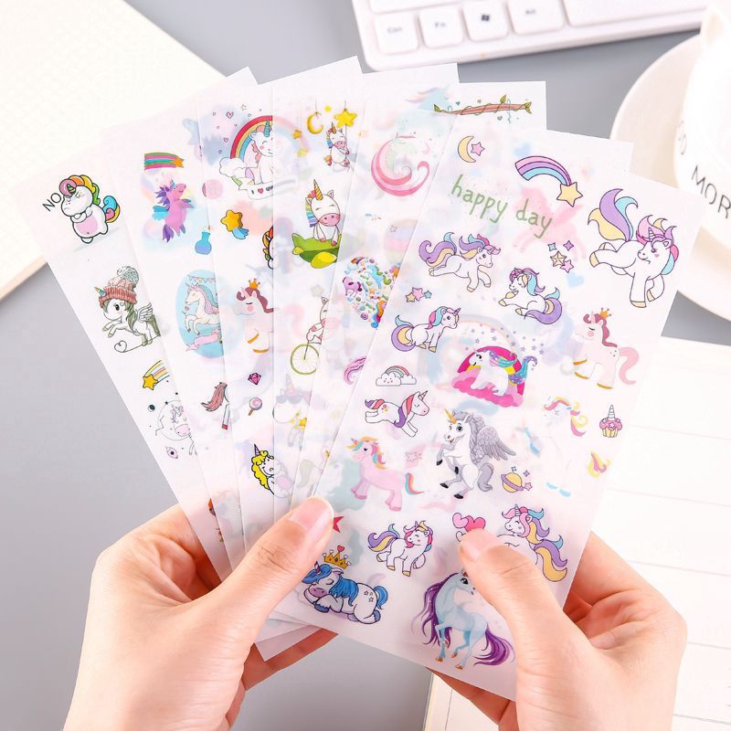 

Sticker Deco Hias Motif Unicorn - Stickers DIY Scrapbook