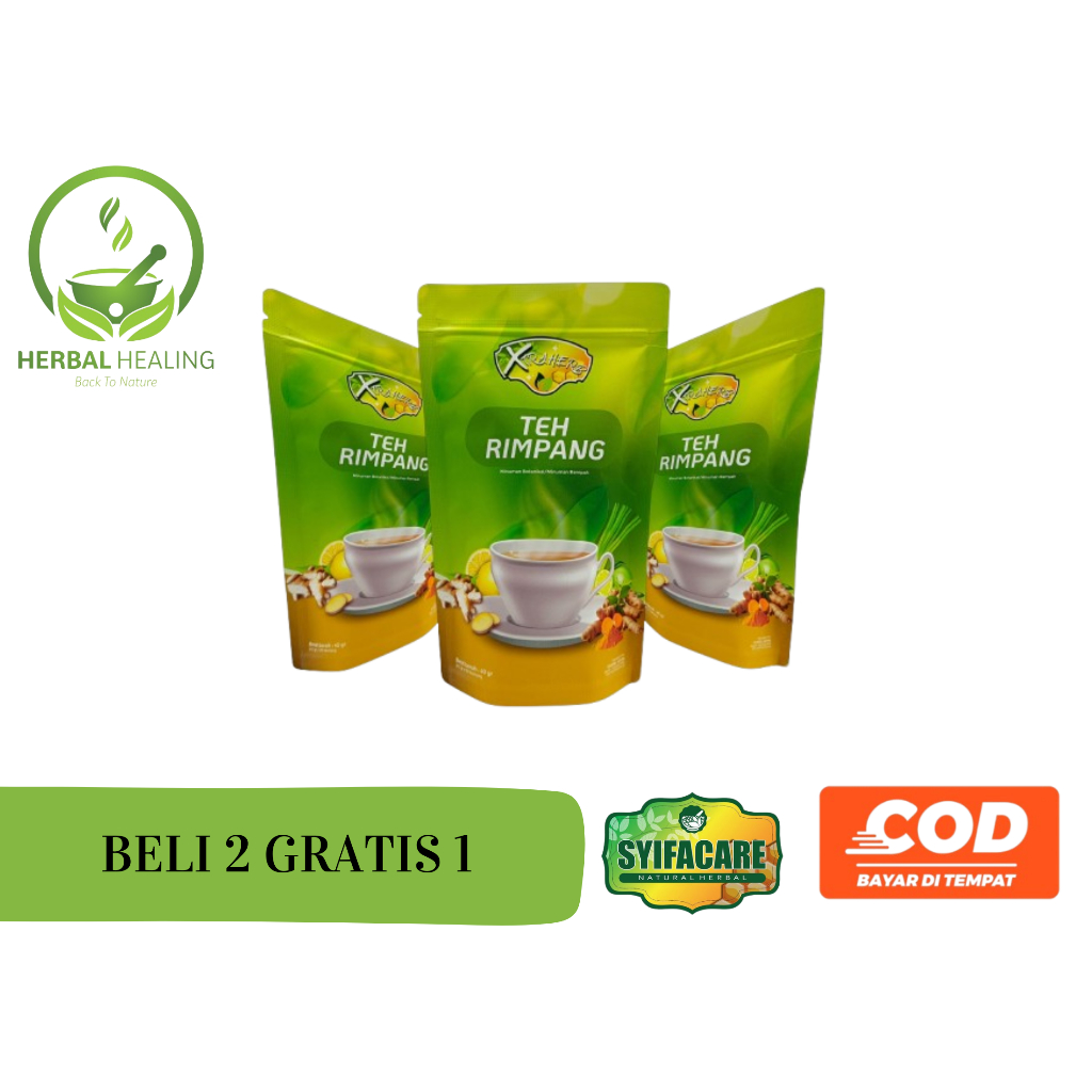 

PAKET 3 PCS Teh Rimpang Detox Xtraherb Syifacare ISI 90 Kantung JSR | Rimpang Syifacare | Xtraherb