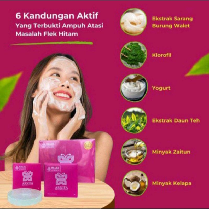 Sabun ARNIFA NYRTEA pencerah wajah glowing