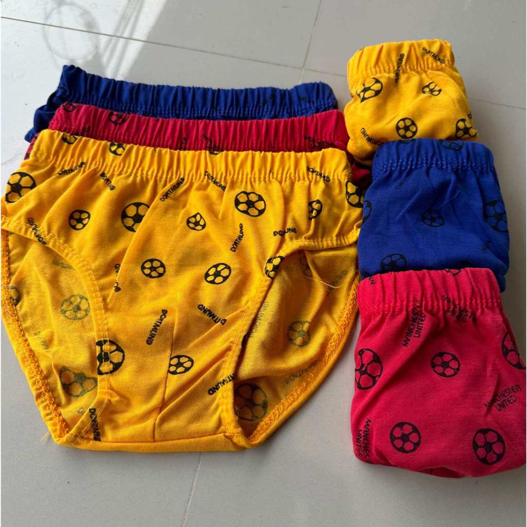 Celana dalam anak anak pria 3pcs BOSS MEN warna.