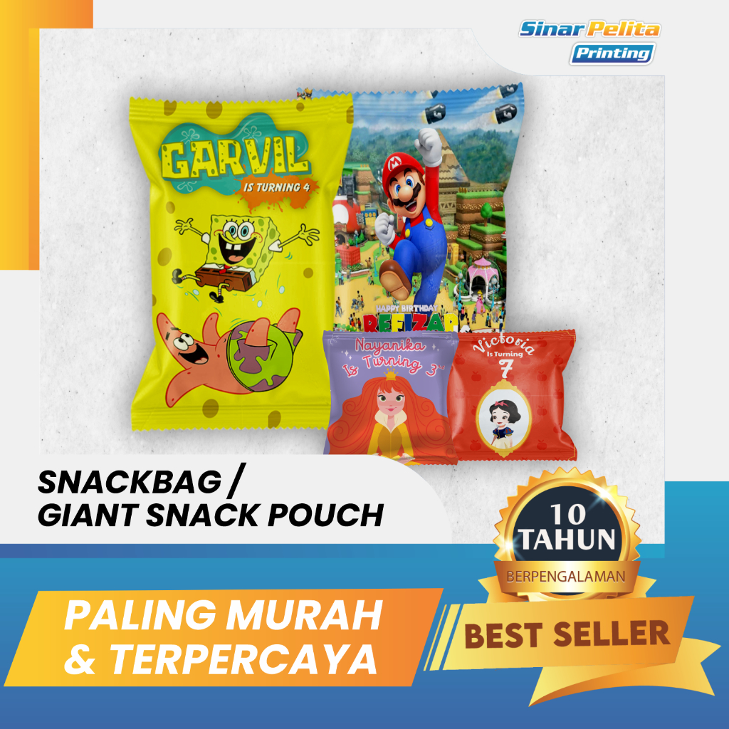 

Pouch Snack Bag | kantong snack custom | Giant Snack Jumbo