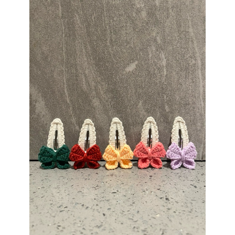 Jepit Rambut Rajut Anak Pita Kecil / Hairclip / Aksesoris Rambut