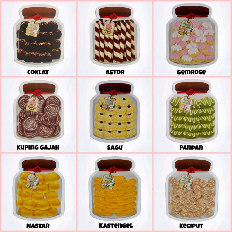 

[TOPLES] Amplop lebaran kekinian bentuk toples(5pcs)random, amplop thr terbaru 2025