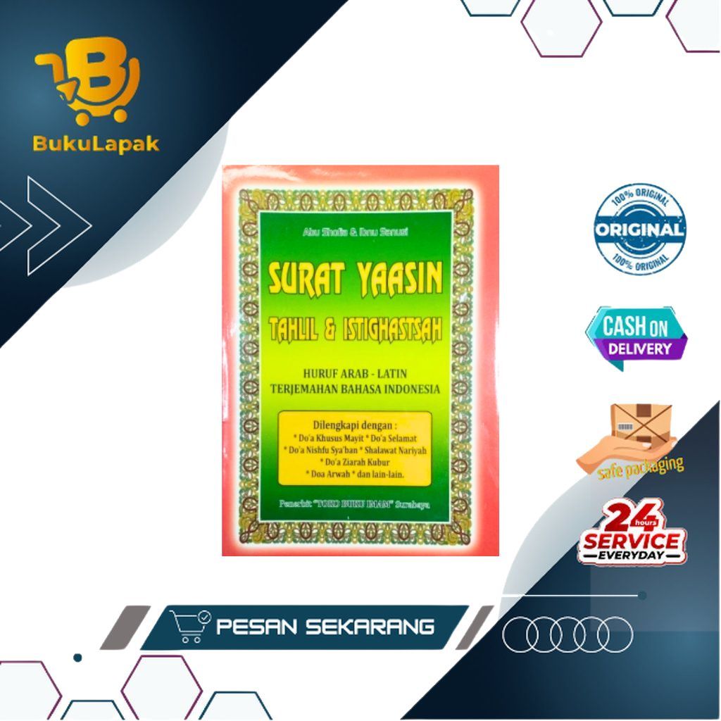 Buku Yasin Tahlil Istighosah Besar (A5) Arab Latin Terjemah Ukuran A5 - Buku Yasin A5 - Buku Tahlil 
