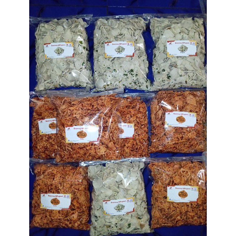 

Basreng SipNgemil isi 1kg pedas, extra pedas & original