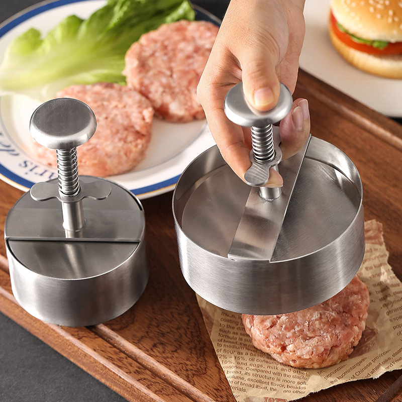 Cetakan Beef Burger Stainless / Burger Maker Patty Press / Cetakan Maker Burger Patty