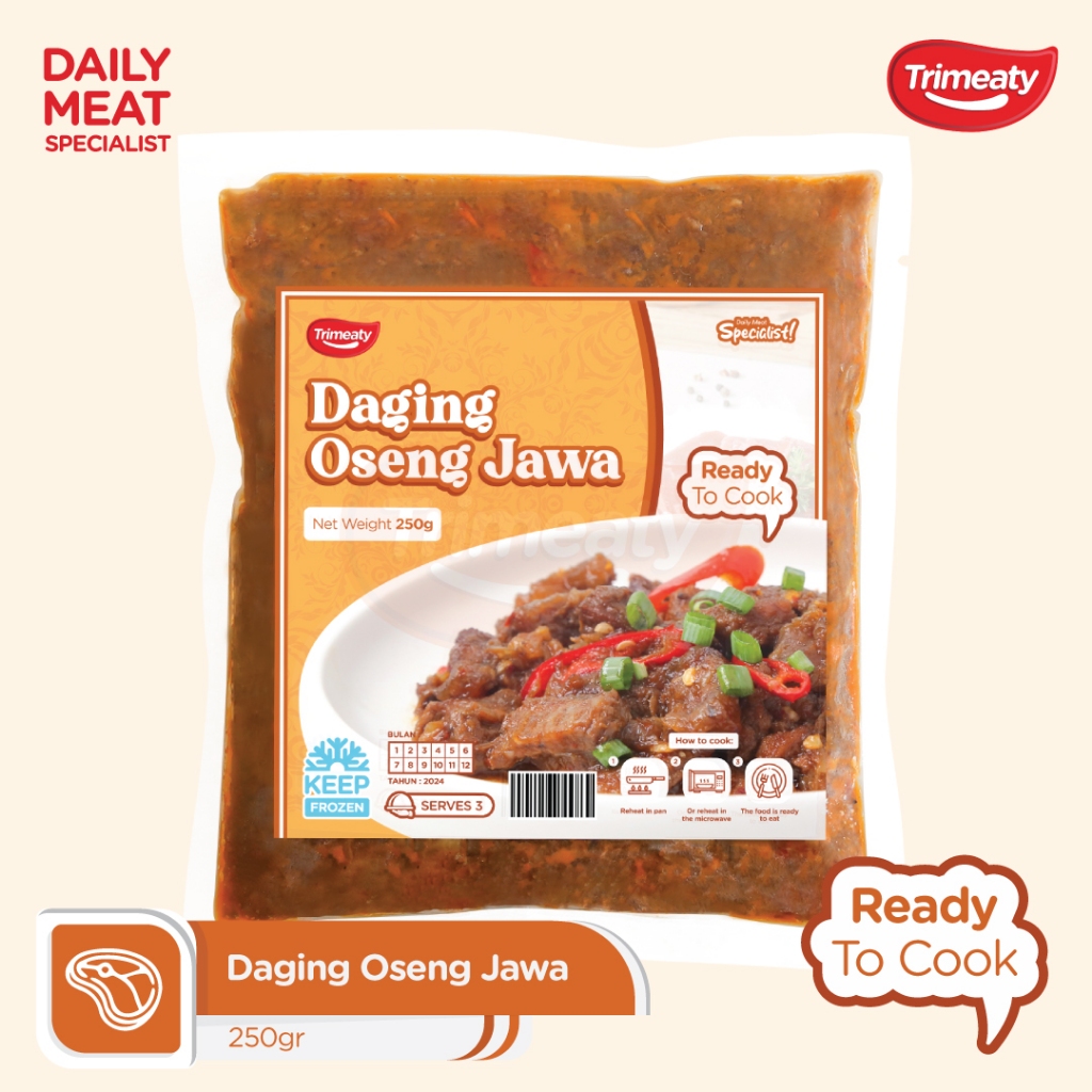 

Daging Oseng Jawa / Makanan Beku Siap Saji Oseng Jawa 250gr