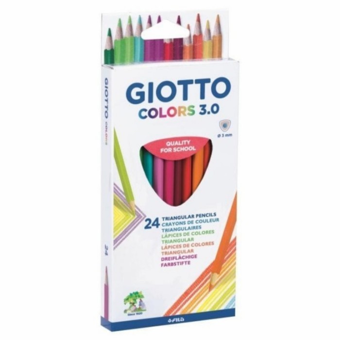 

Pensil Warna Giotto Colors 3.0 Triangular 24 Warna Quality For School