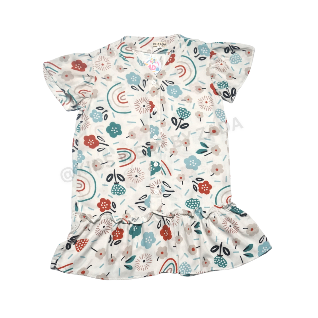 KIDS WEAR by ZADA / Baju Anak Motif Bunga LUCU / BAJU ANAK DRESS LUCU