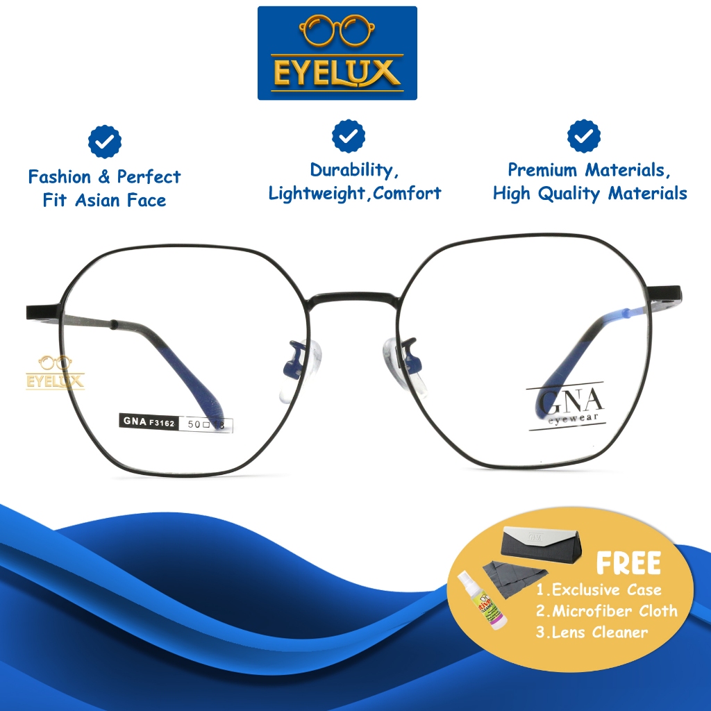 GNA Eyewear / GNA F-3162 / 50-18 / Frame Kacamata GNA Eyewear ORIGINAL