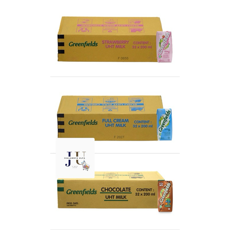 Greenfield Susu UHT Kotak 32 x 200 ml - 1 karton
