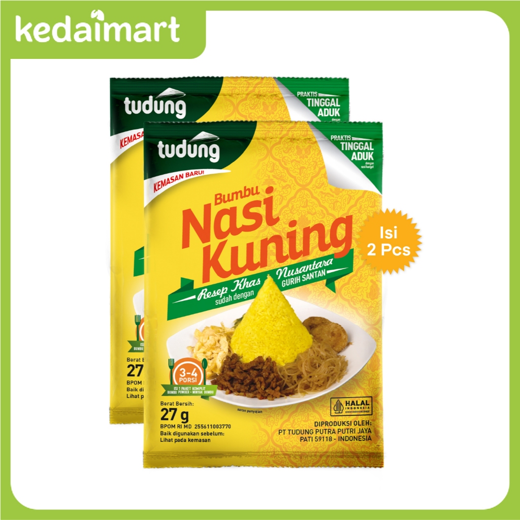 

KM Paket Bundling Tudung Bumbu Nasi Kuning 27 Gram Isi 2