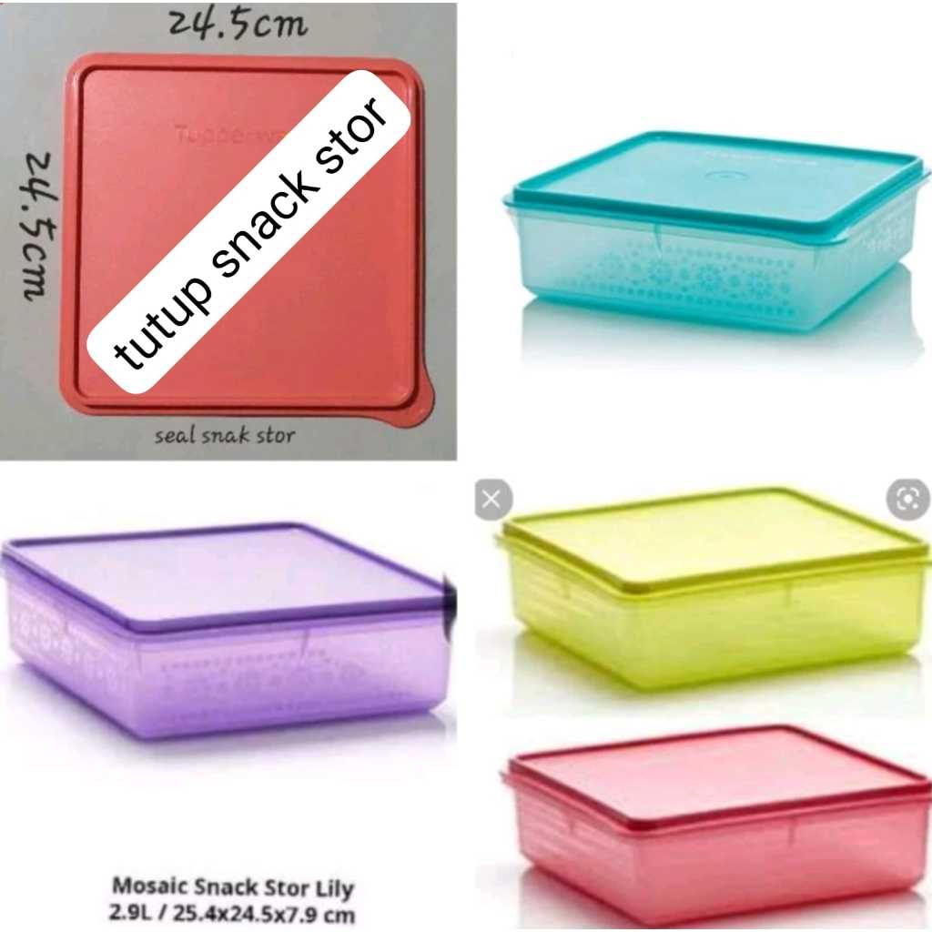 snack stor mosaic 2,9L PROMO seal  snack n stor ORI tutup snack stor