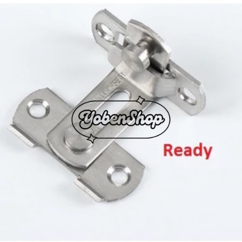 Kunci Grendel Gembok Pengunci Pintu Geser Sliding Door Lock Grendel Slot Kait L Siku Stainles