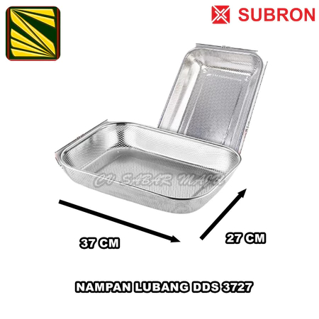 Subron Nampan Lubang / Nampan Tirisan Makanan Serbaguna / Nampan Lubang Stainless Steel