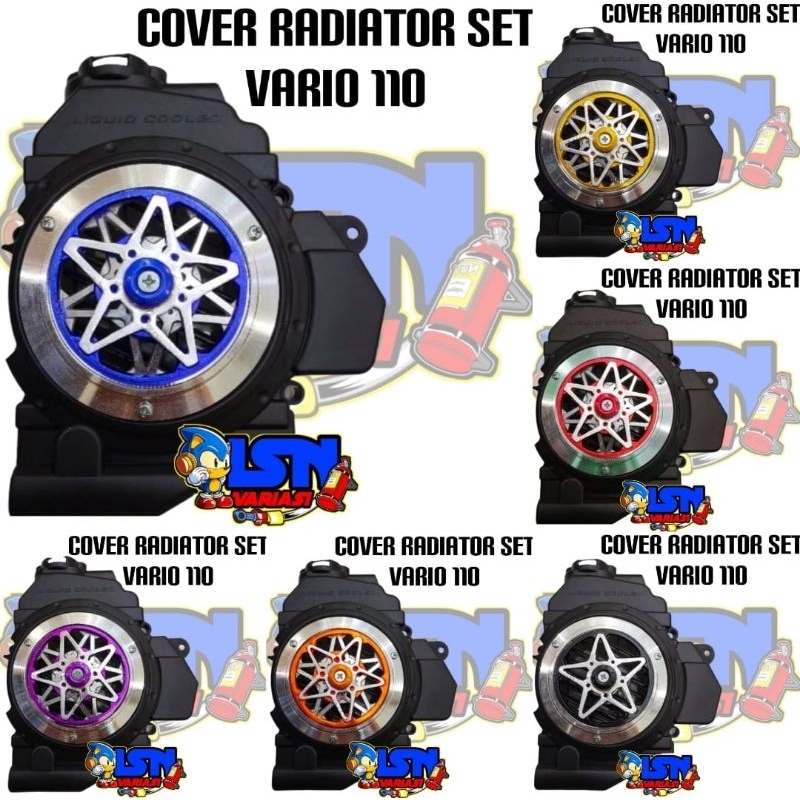 Tutup radiator cover radiator set spiner bintang honda vario 110 techno vario 110 pakai radiator