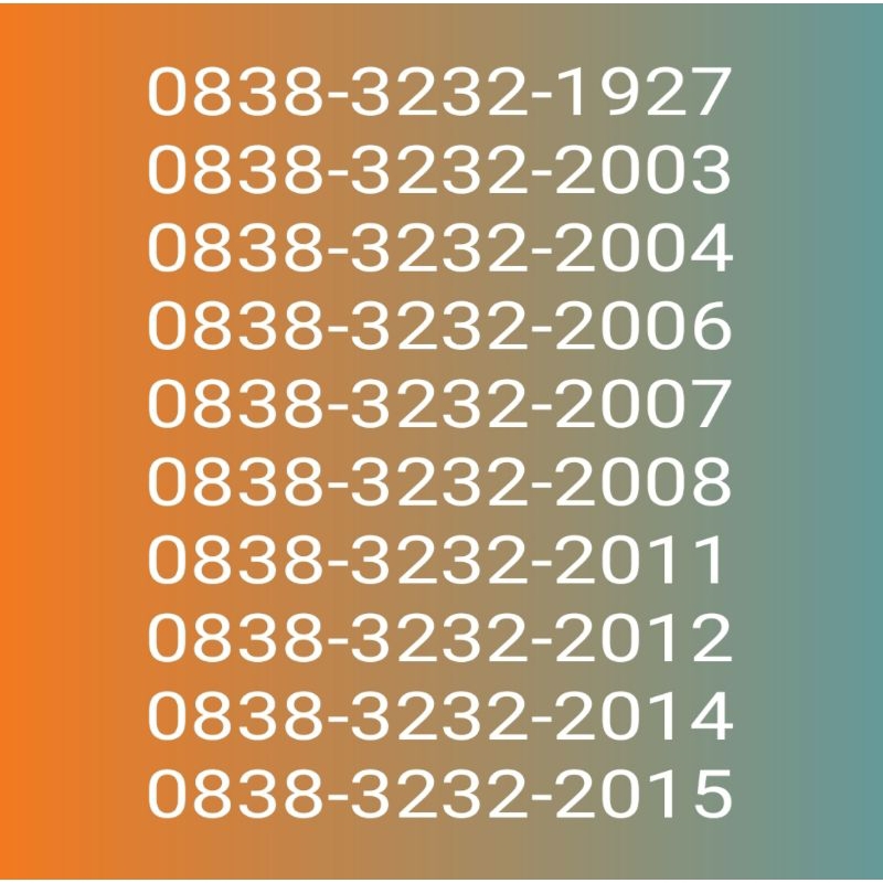 nomer cantik Axis seri tahun. akhiran triple