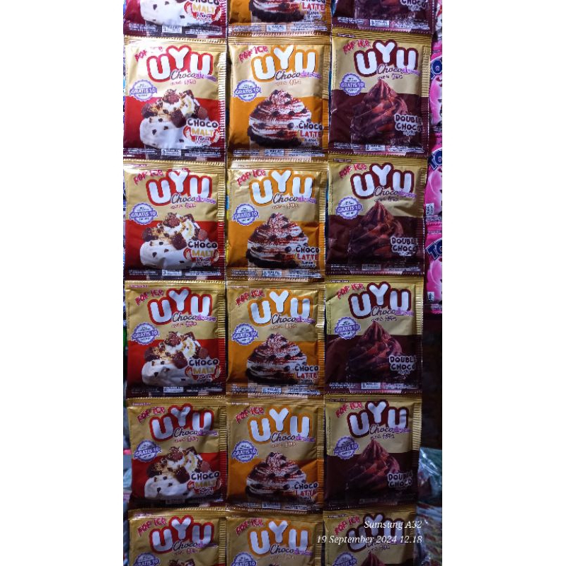 

Pop Ice Uyu Varian Baru 1 Renceng Isi 10 Bonus 10 Sachet @23g