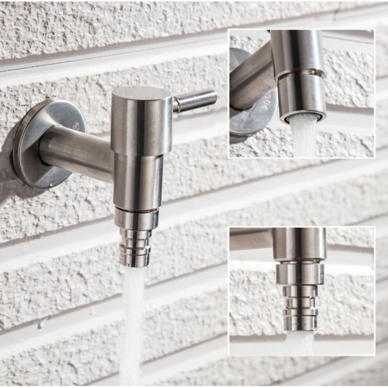 Kran Tembok Stainless SUS 304 /Kran taman Stainless SUS 304