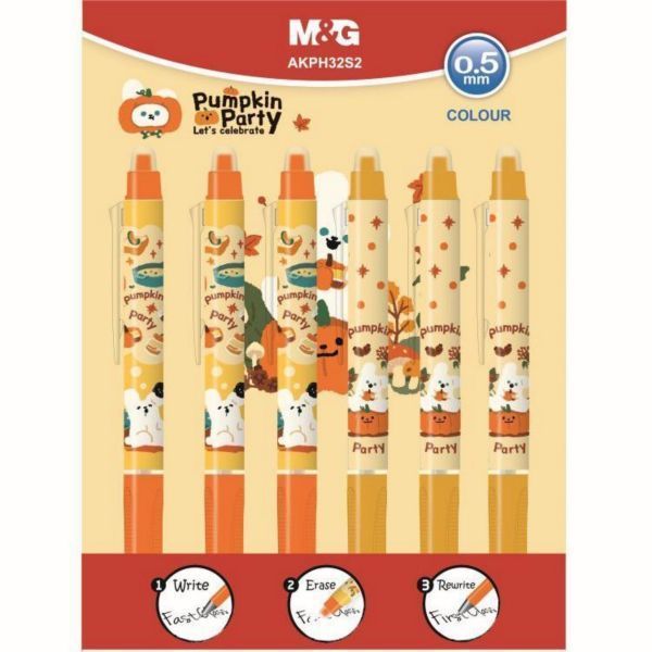 

TBMO M&G GELPEN ERASABLE BLACK PUMPKIN PARTY 0.5 10031720/AKPH32S2