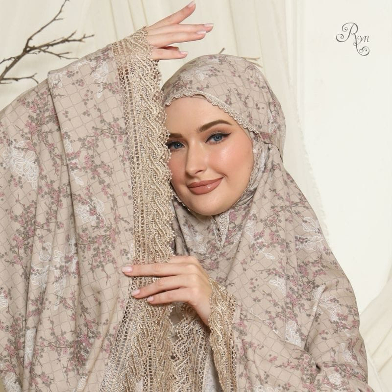 Mukena Dewasa Rayyan Emily | Mukena Traveling Rayyan Rayon RYN Jumbo