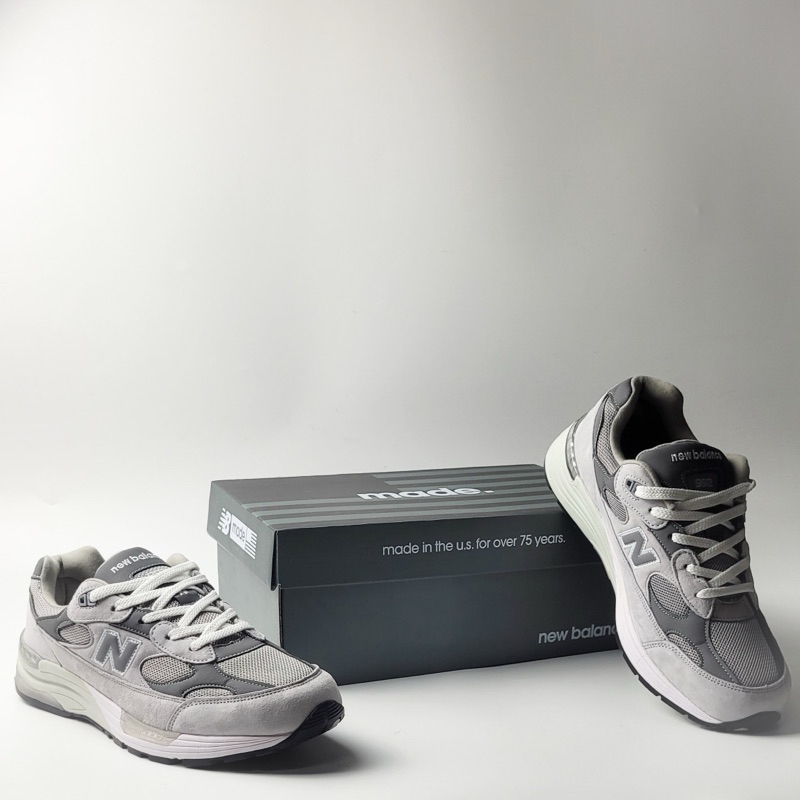 Sepatu Sneakers Casual Pria dan Wanita NB 992 Grey Made In USA 100% BNIB