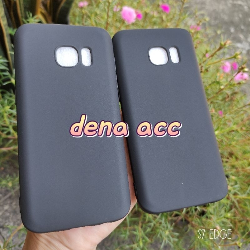 Soft Case Silikon Case Black Matte Samsung S7 Edge