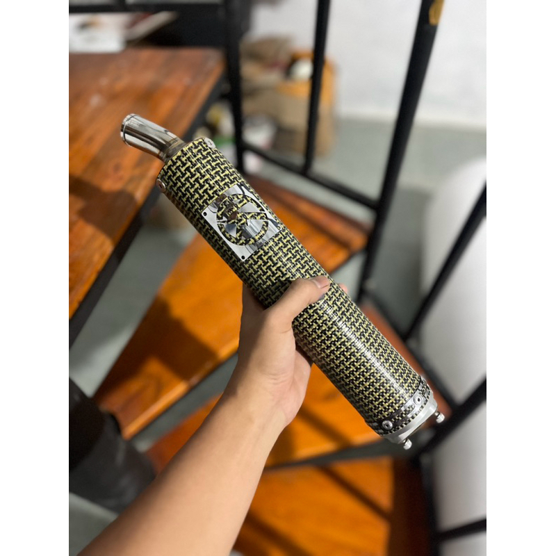 Silencer Knalpot 2tak Karbon Kevlar P30 Original kY26 Racing