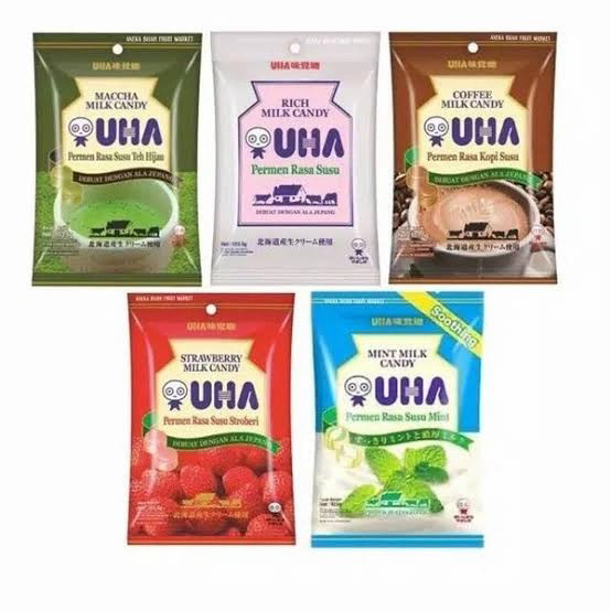 

UHA permen susu 103 gram (strawberry / kopi / teh hijau / susu mint)