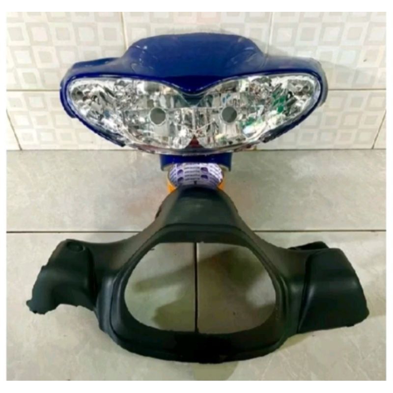 cover batok depan belakang Yamaha Jupiter z lama old set lampu warna biru tahun 2004,-2005