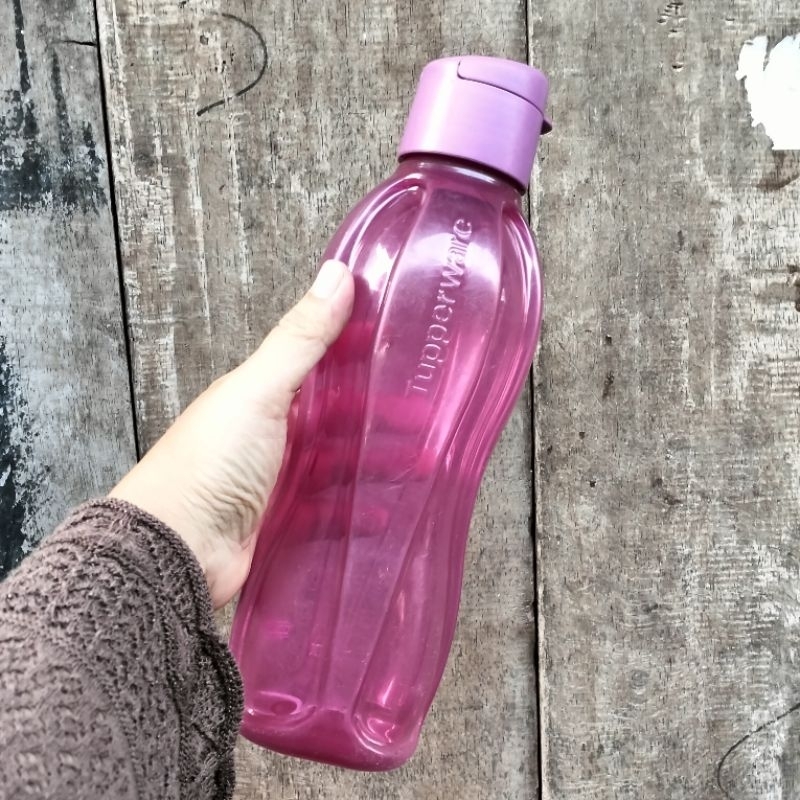 ECO BOTOL TUPPERWARE 750 ML SECOND, FLIP UNGU